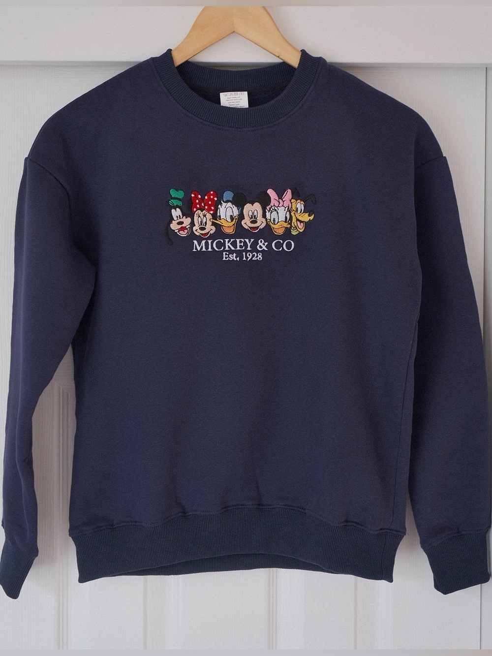Disney Mickey and Friends Embroidered Crewneck Sweatshirt